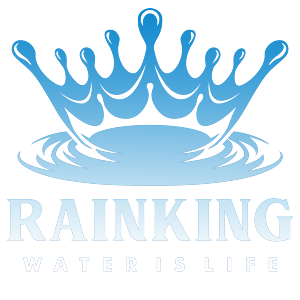 The #6 logo for Rainking Waters Life created using Elementor Header.